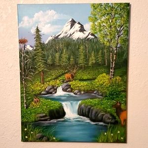 Original Oil Painting depicting Alaskan Wilderness
